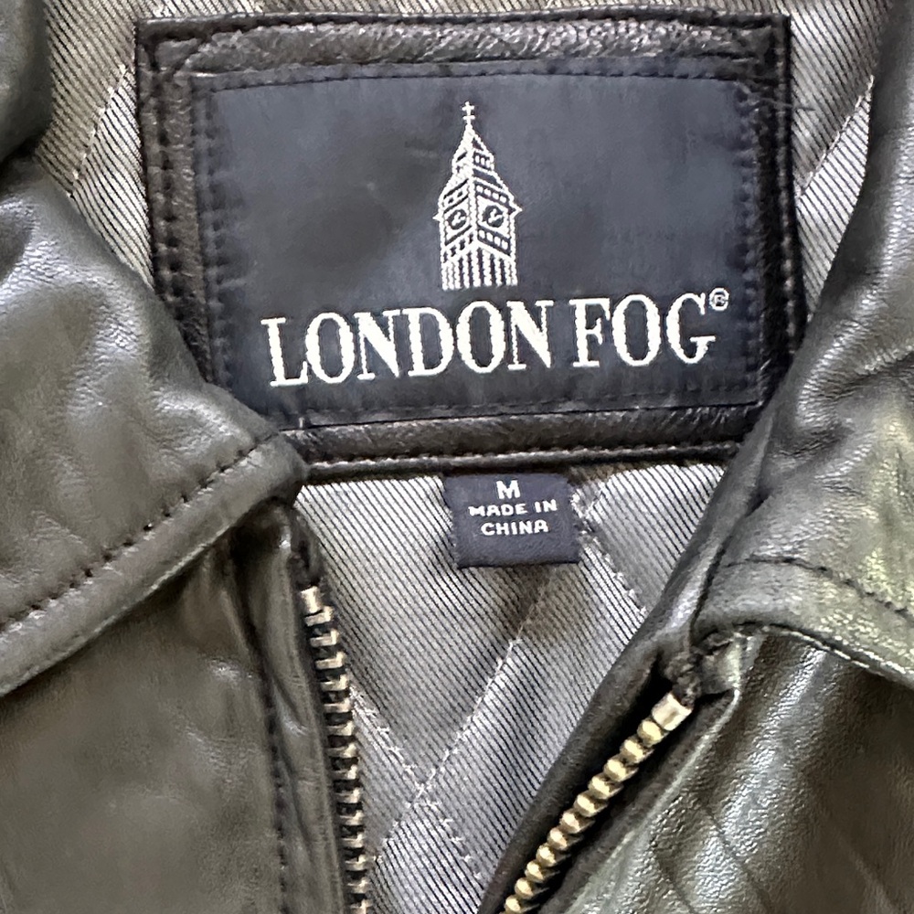 London Fog Black Bomber Jacket